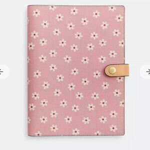 Nwt coach pink floral notebook